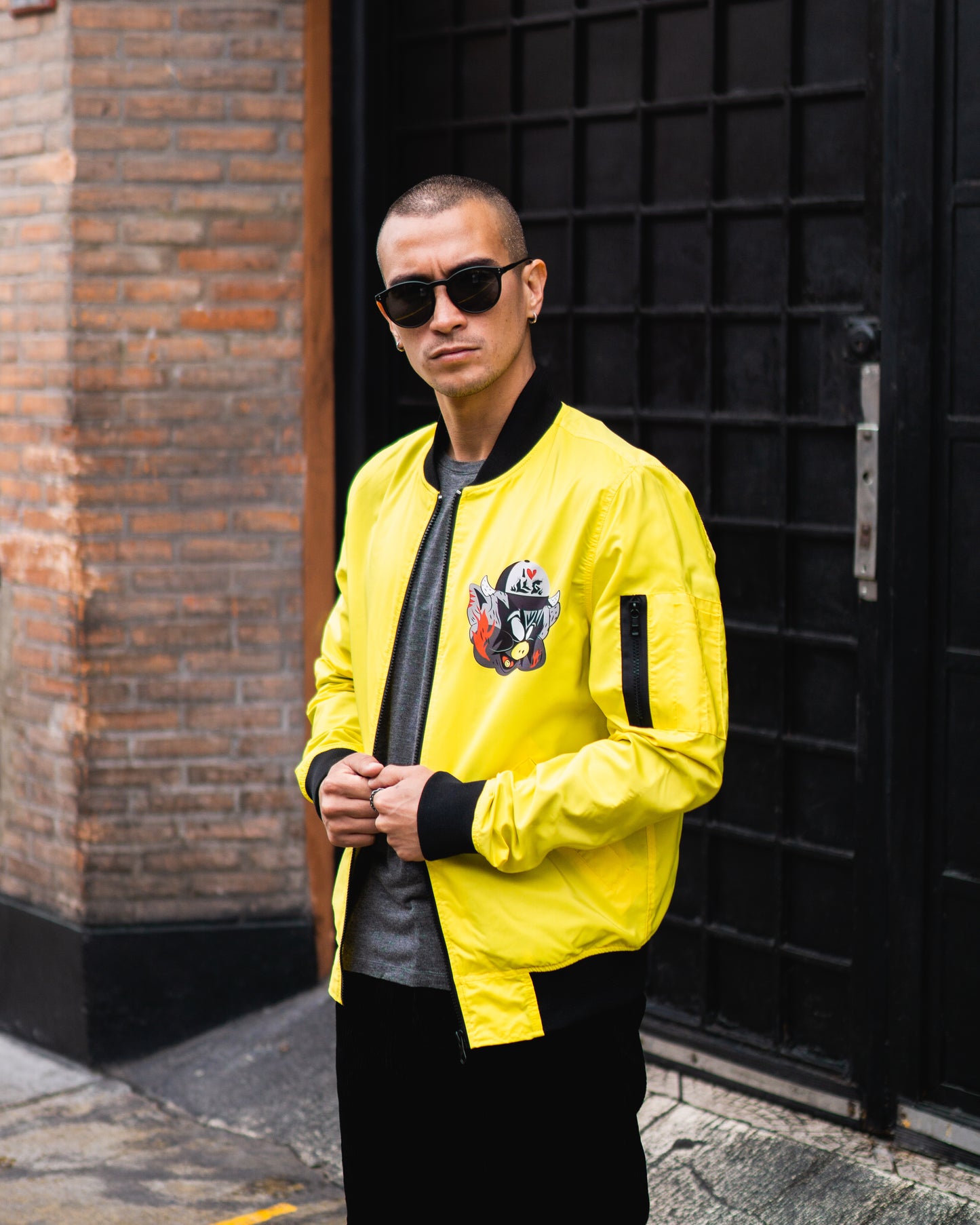 Bomber Jacket ´Yellow Pig´