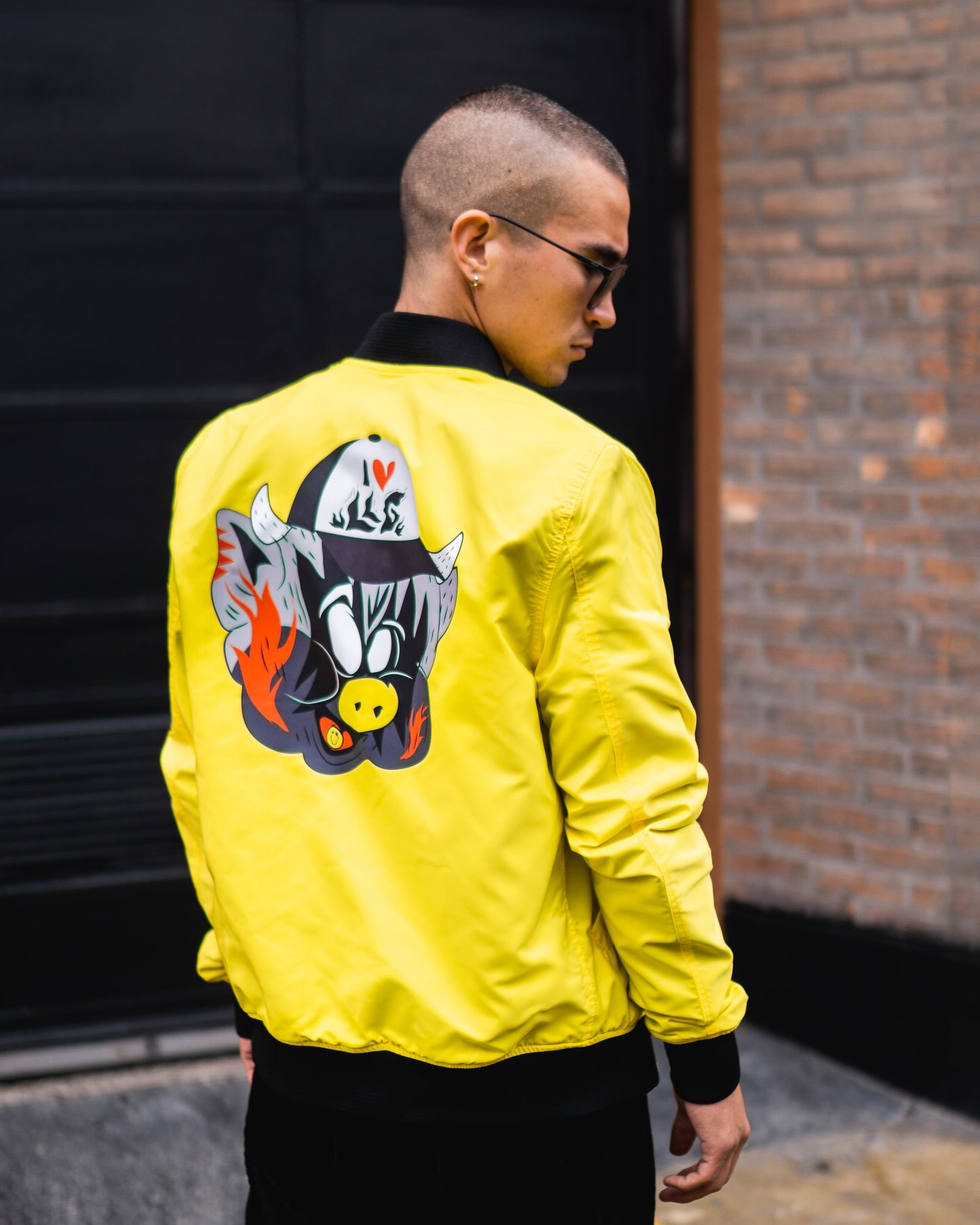 Bomber Jacket ´Yellow Pig´