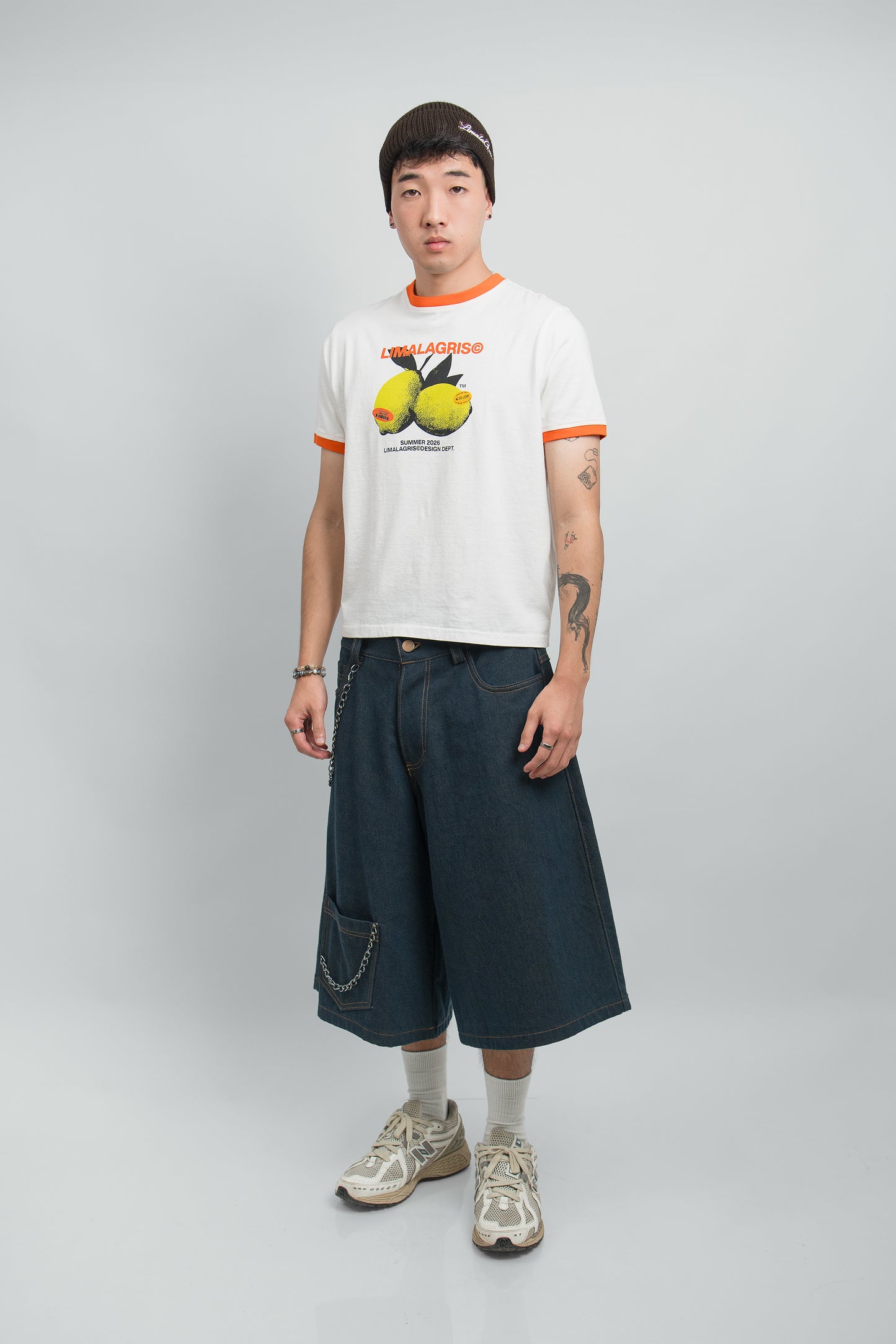 BABY TEE 'LEMONS' PEARL