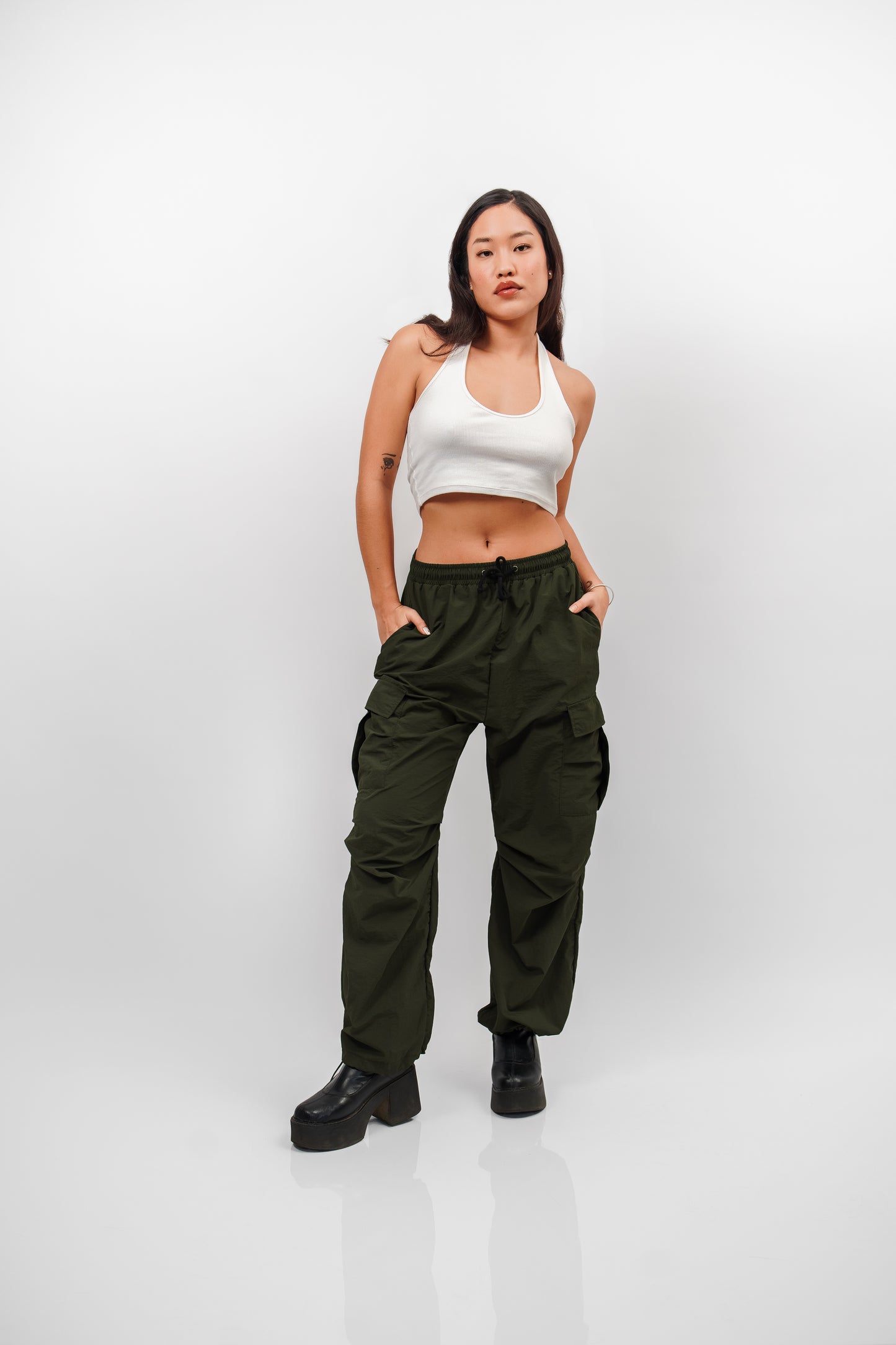 Green Parachute Pants