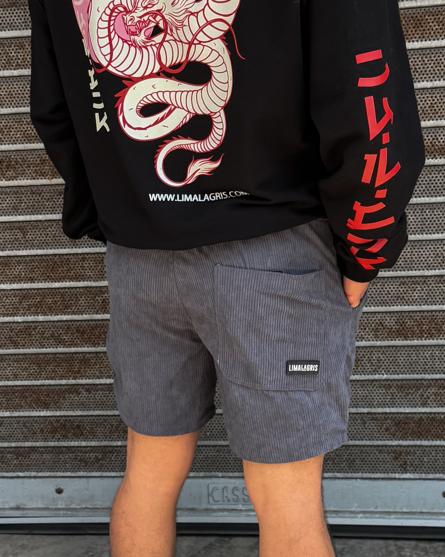 Short Corduroy "Plomo"