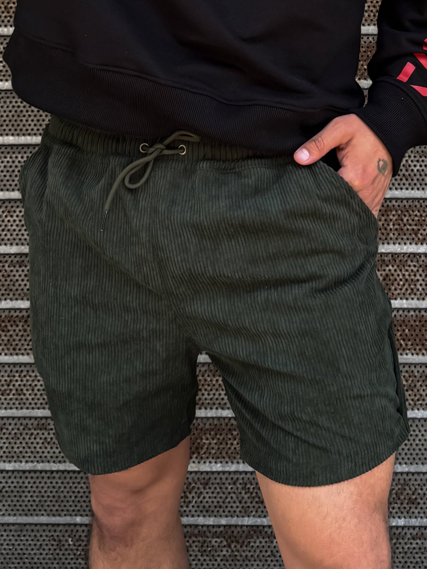 Short Corduroy "Verde Militar"