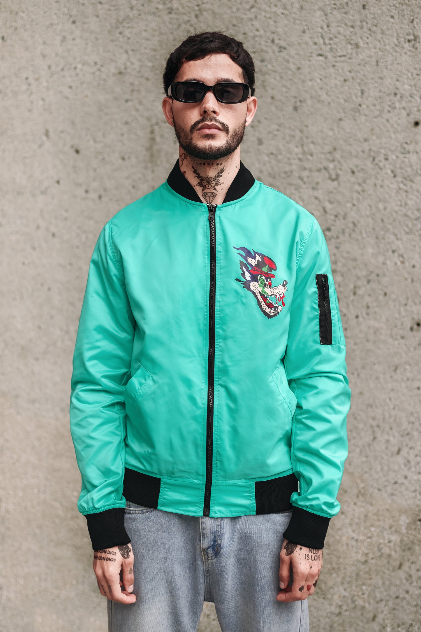 Bomber Jacket ´Junkie Pigs´