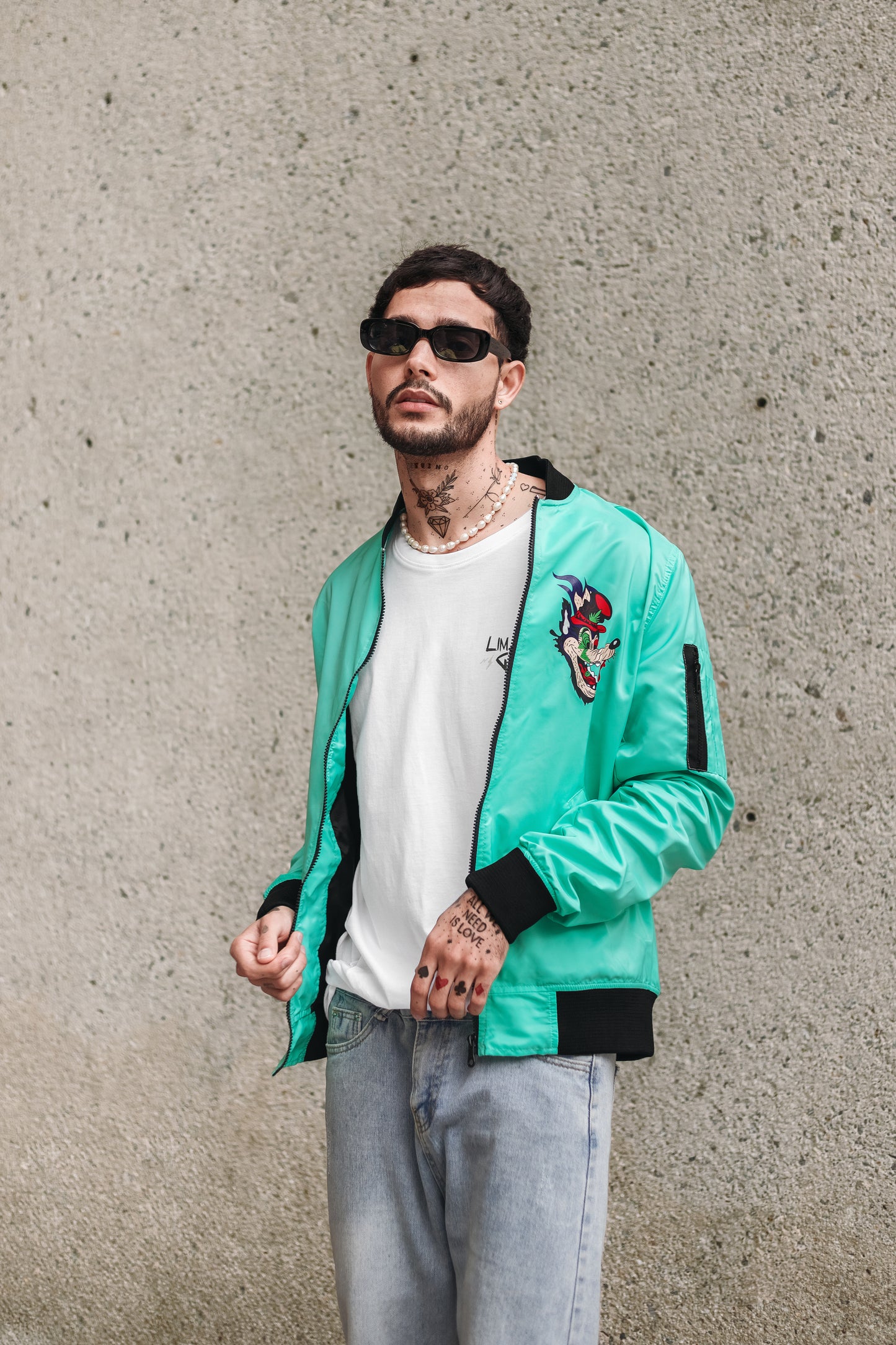 Bomber Jacket ´Junkie Pigs´