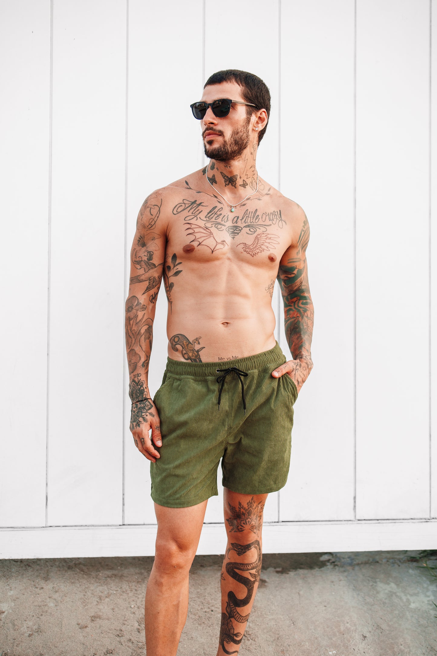Short Corduroy Verde