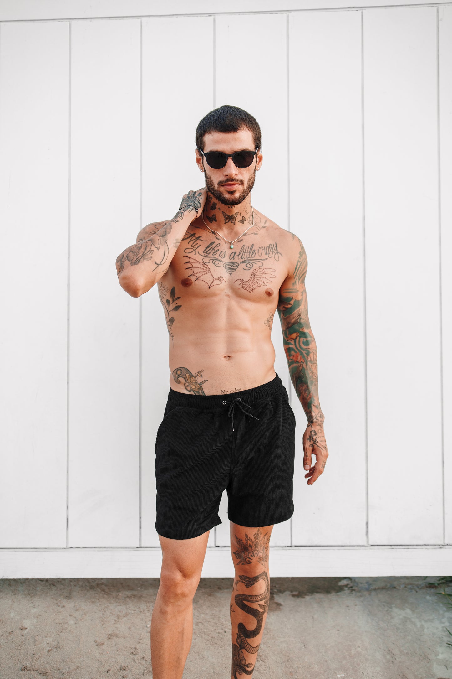 Short Corduroy Negro