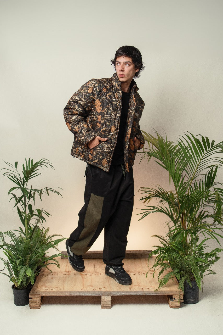 CHINESE PANT - BLACK & GREEN