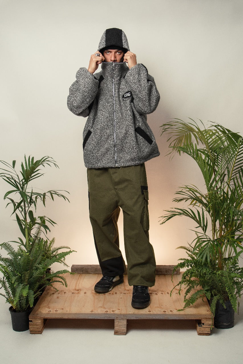 CHINESE PANT - GREEN & BLACK