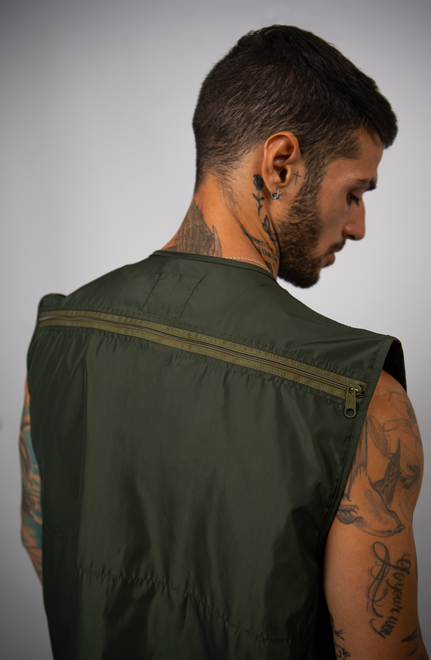 Cargo Vest Army Green