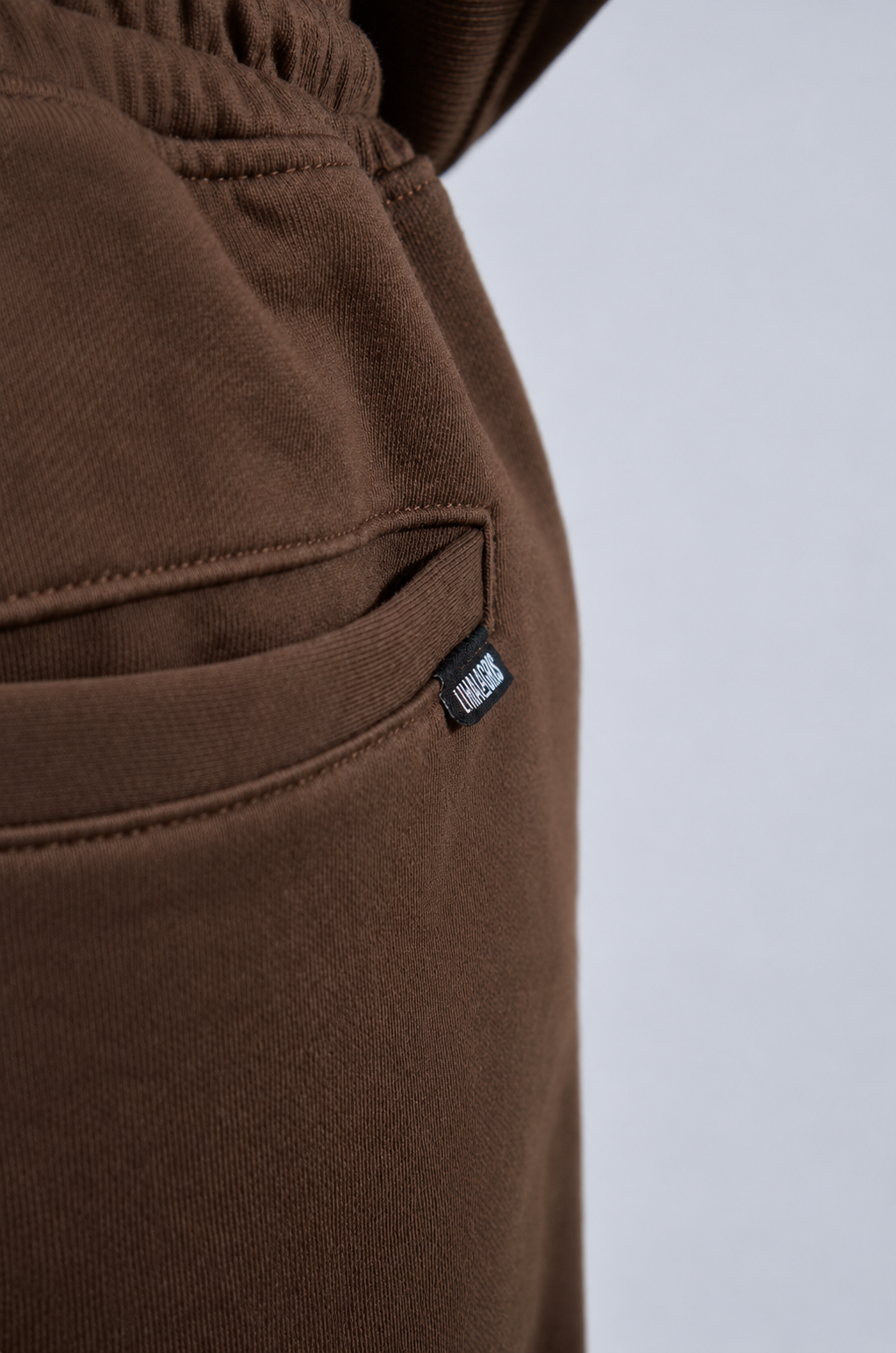 short french Terry marron