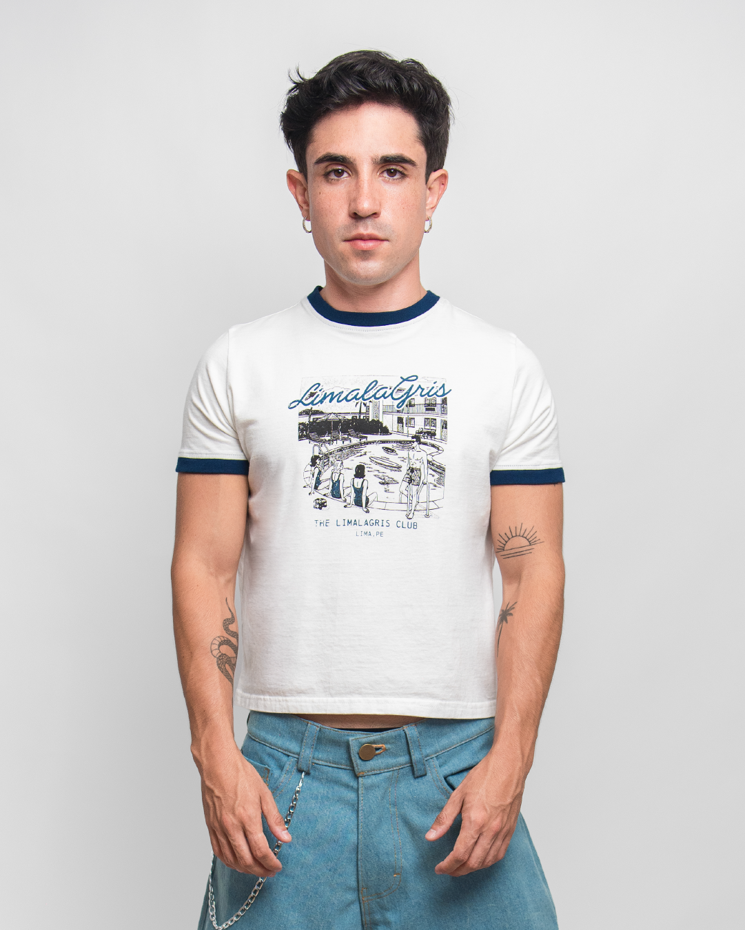 BABY TEE 'POOL' PEARL