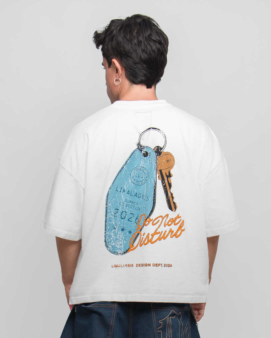 BOXY TEE 'KEY' PEARL