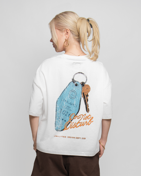 BOXY TEE 'KEY' PEARL