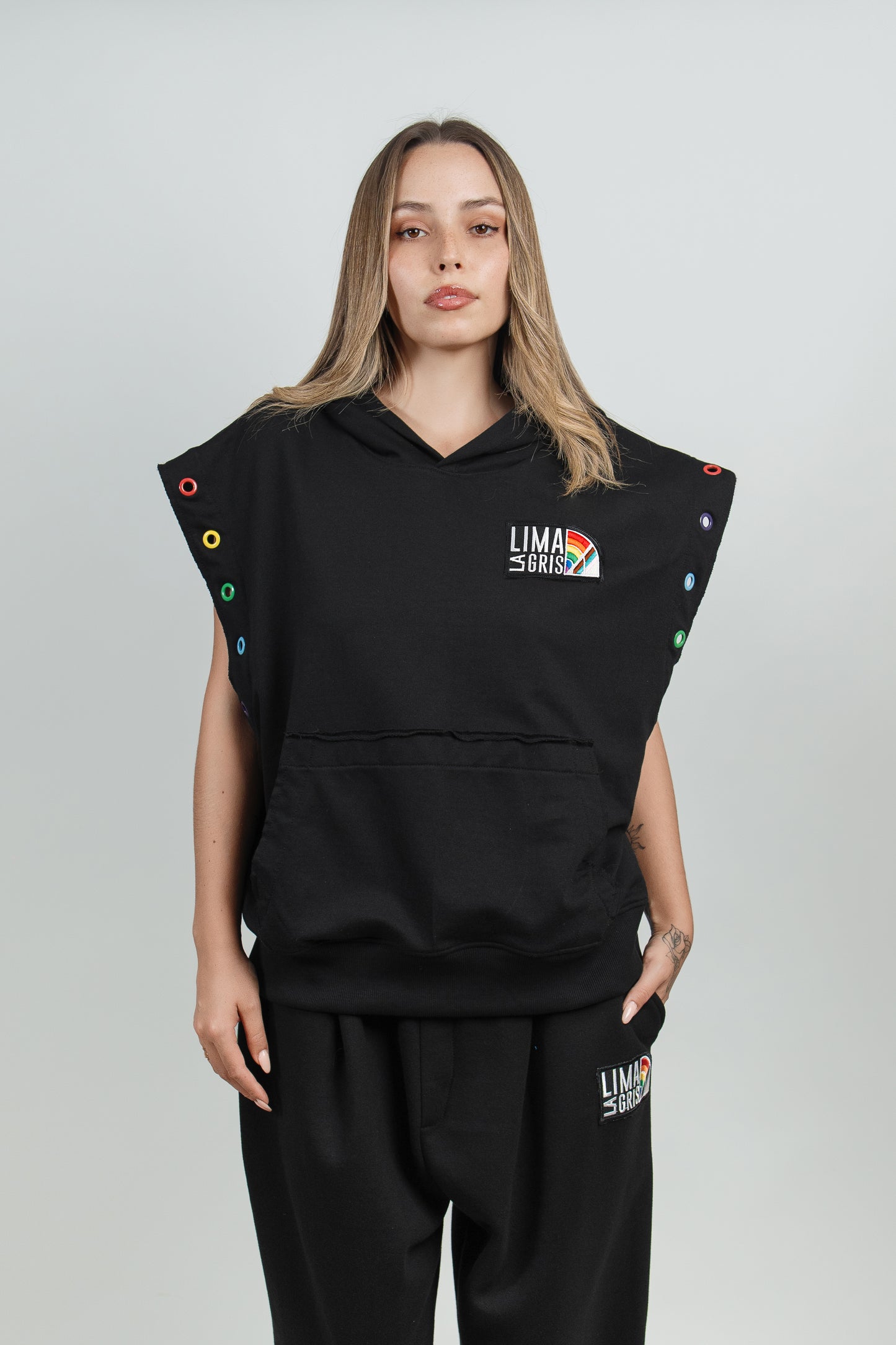 Hoodie sin Mangas Arcoiris