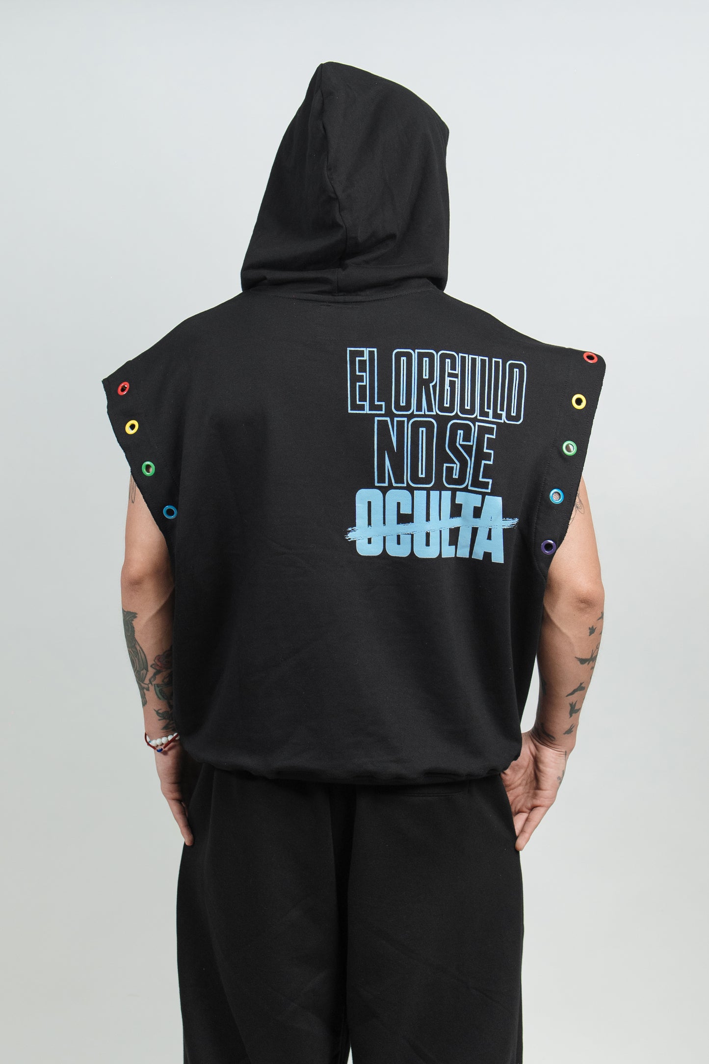 Hoodie sin Mangas Arcoiris