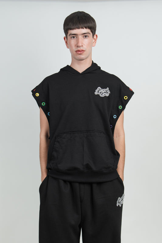 Hoodie sin mangas LIMAlaGRIS