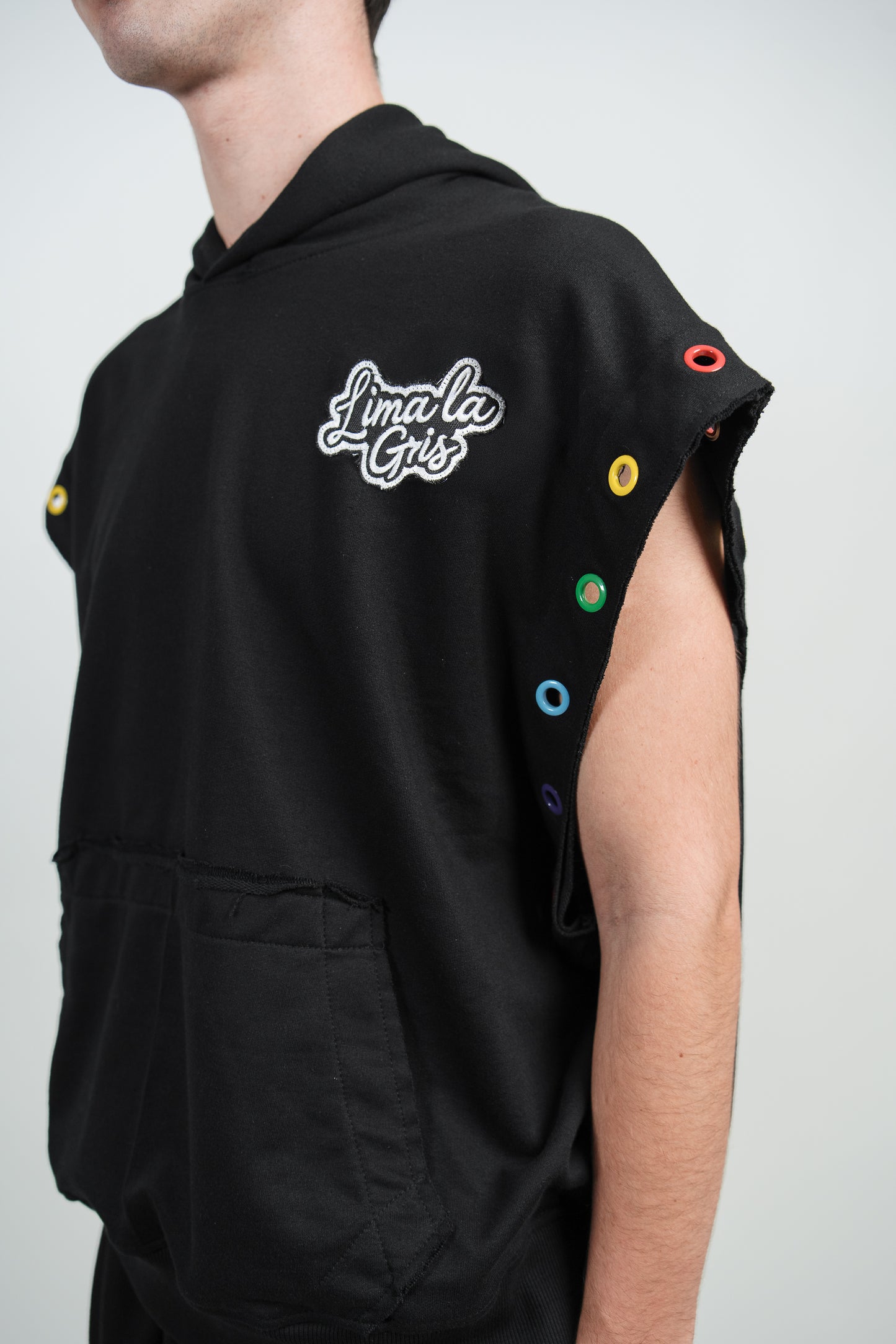 Hoodie sin mangas LIMAlaGRIS