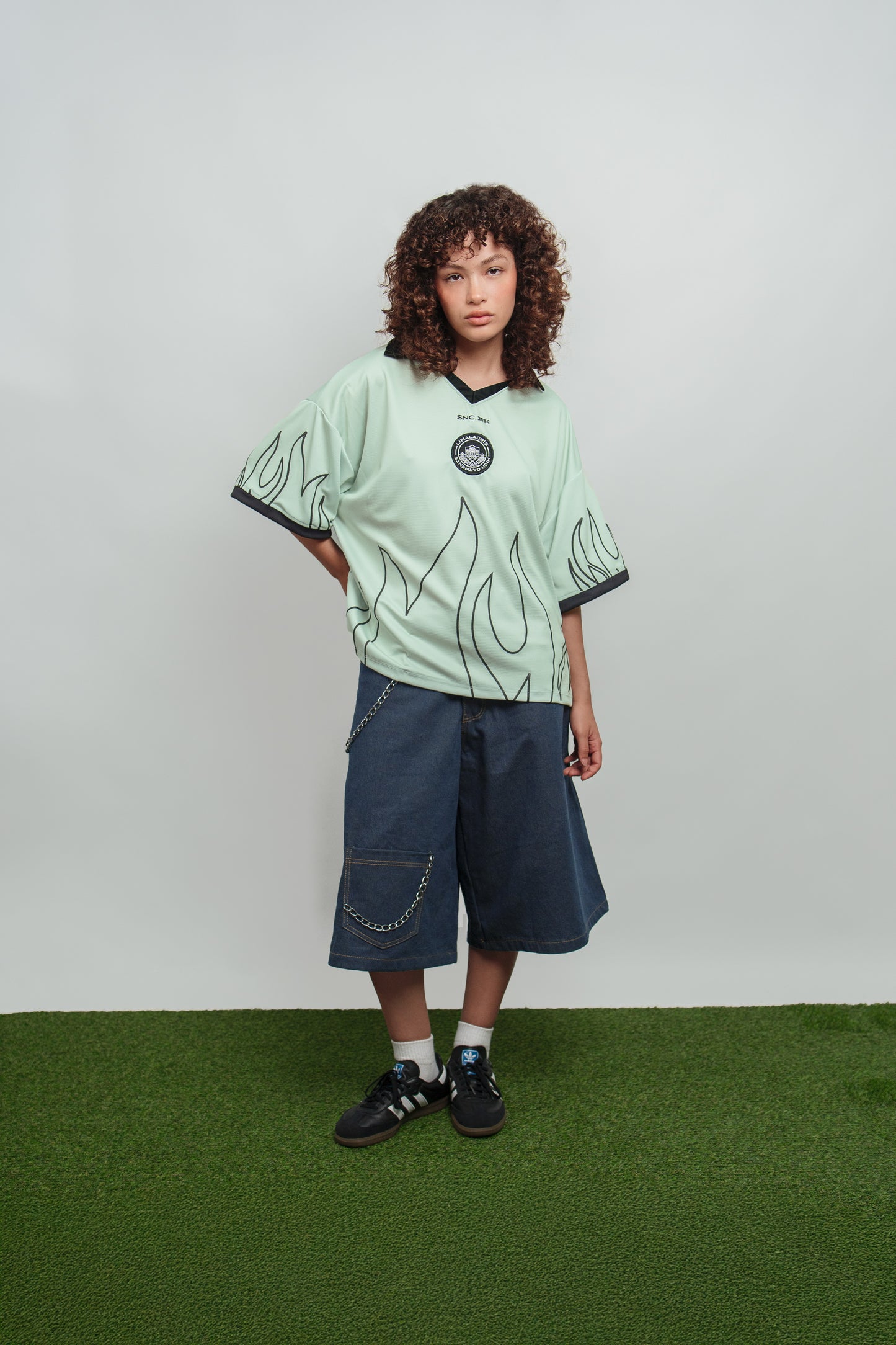 SOCCER T SHIRT FIRE GREEN