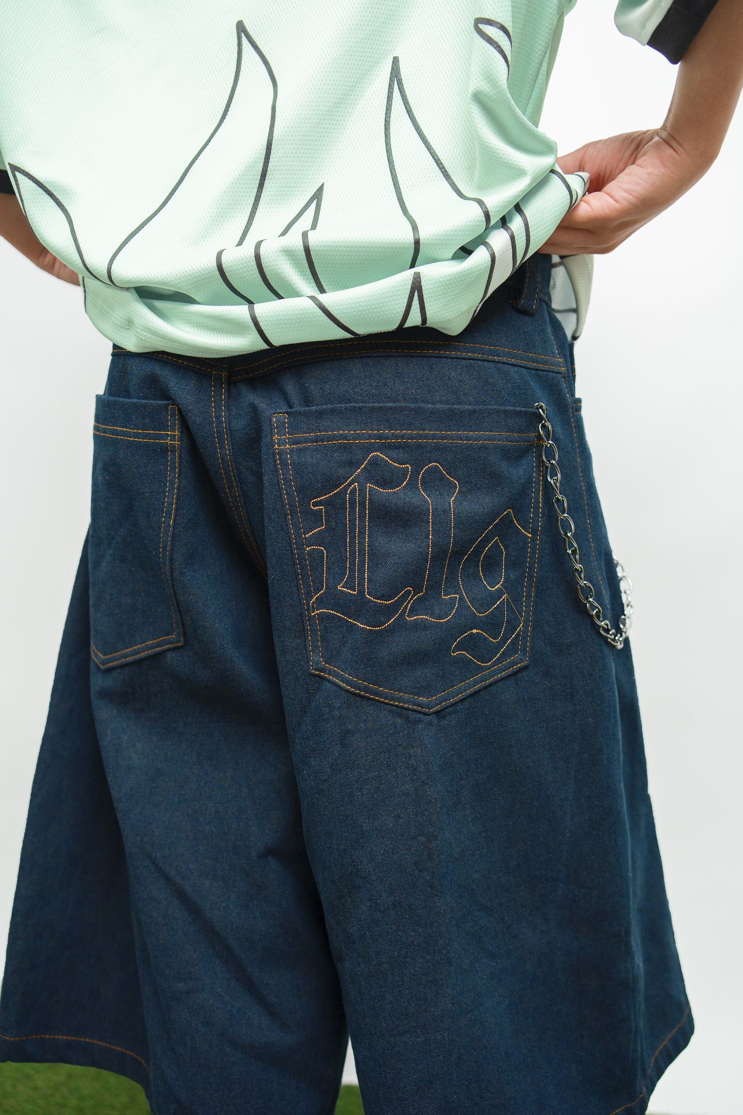 JORT BLUE RAW DENIM