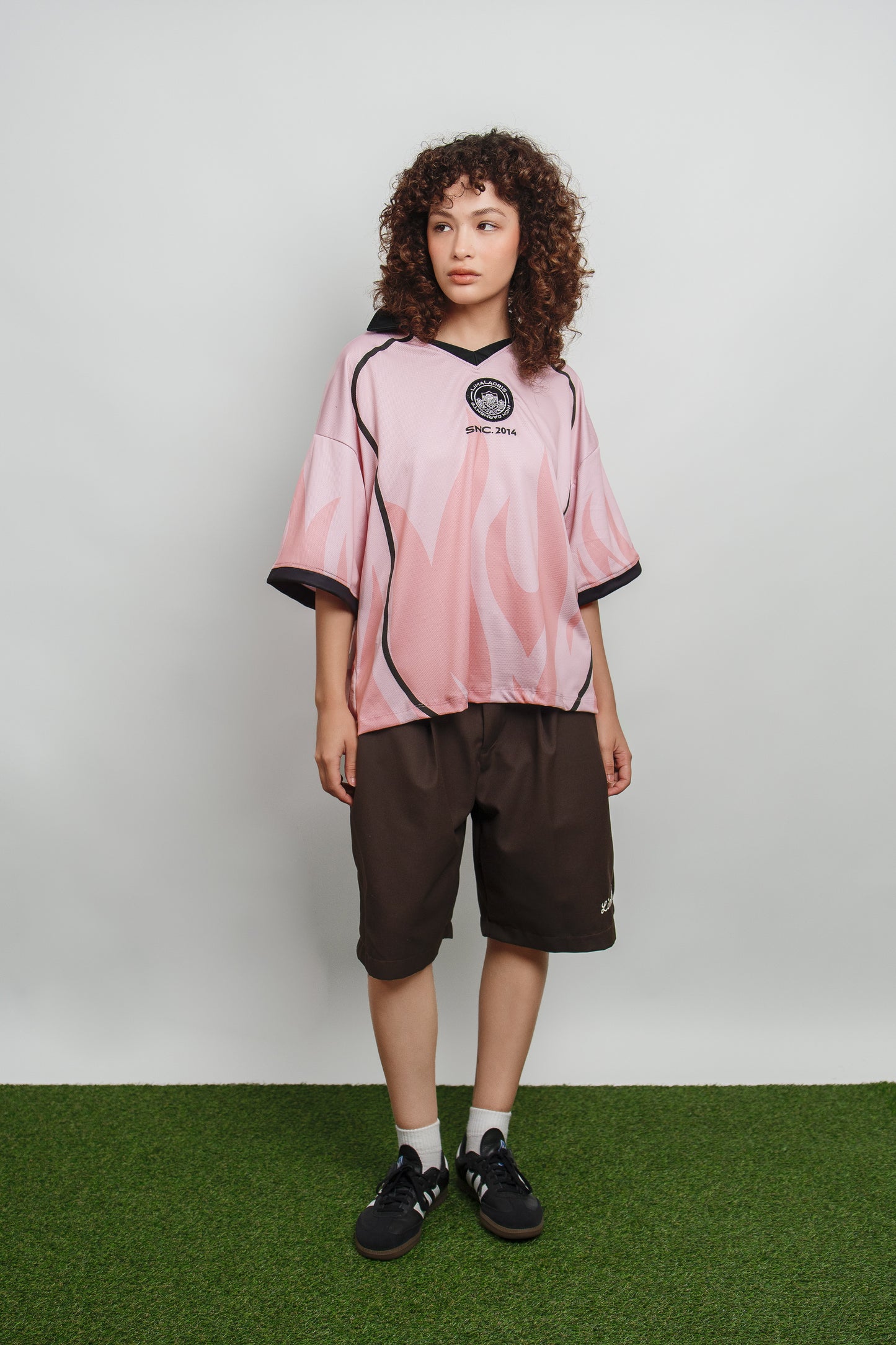 SOCCER T SHIRT FIRE PINK