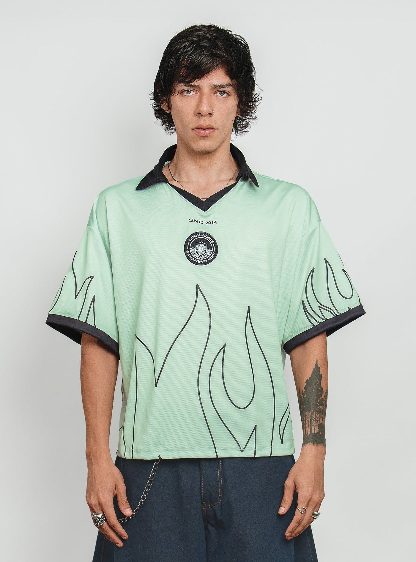 SOCCER T-SHIRT FIRE GREEN