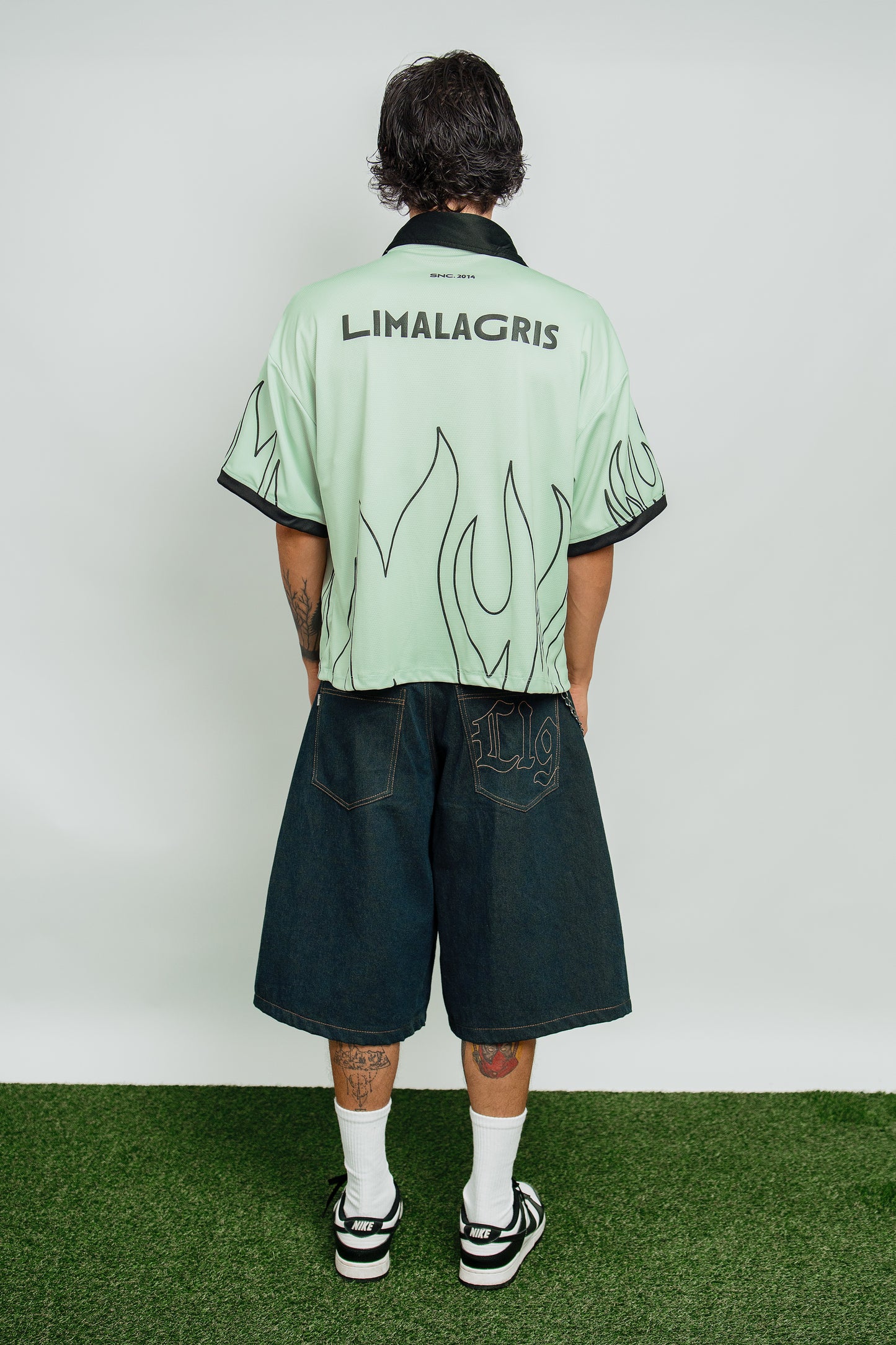 SOCCER T SHIRT FIRE GREEN