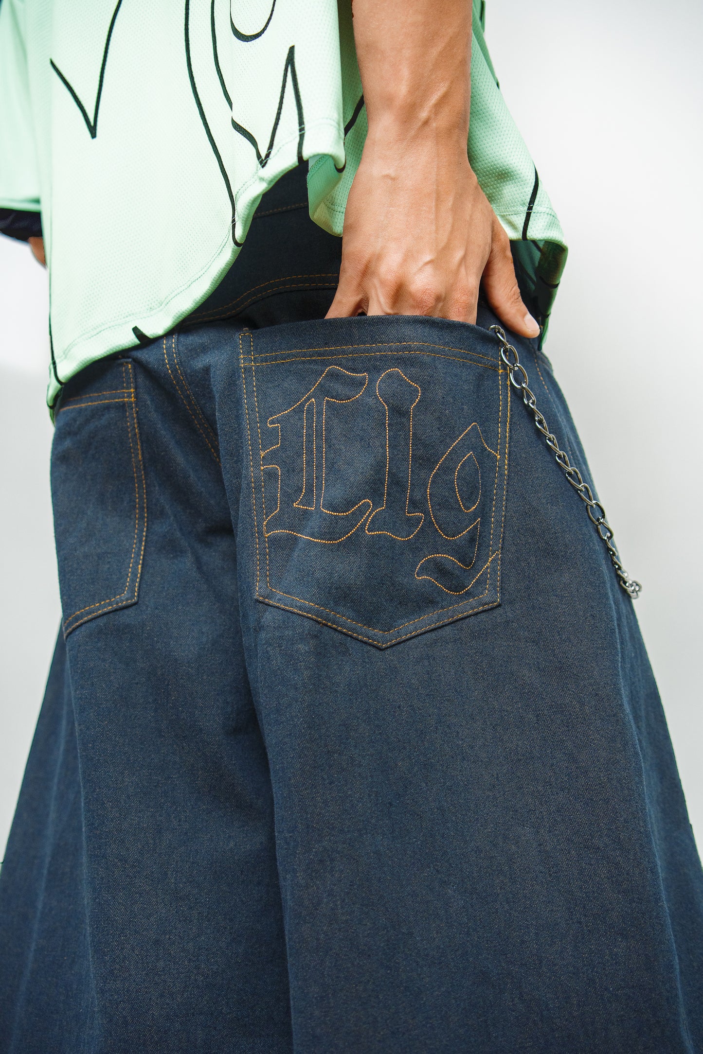 JORT BLUE RAW DENIM
