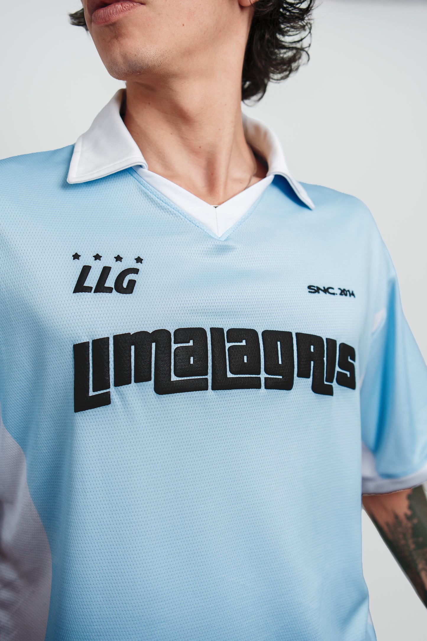 SOCCER T SHIRT SKY BLUE