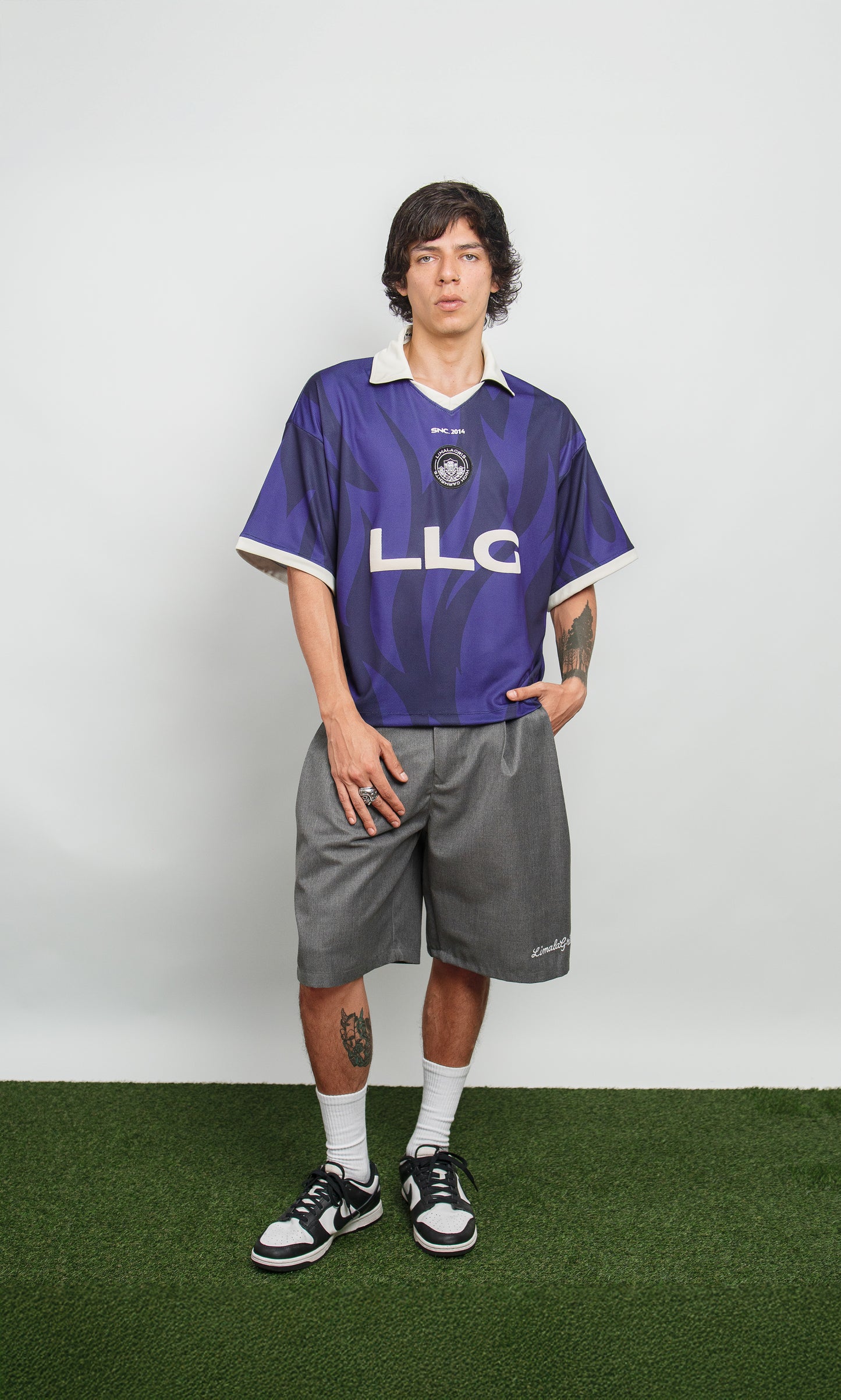 SOCCER T SHIRT FIRE BLUE