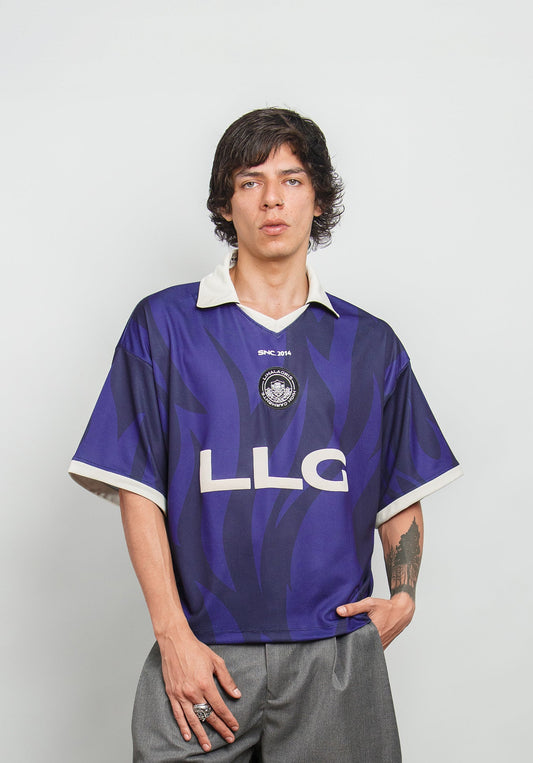 SOCCER T-SHIRT FIRE BLUE