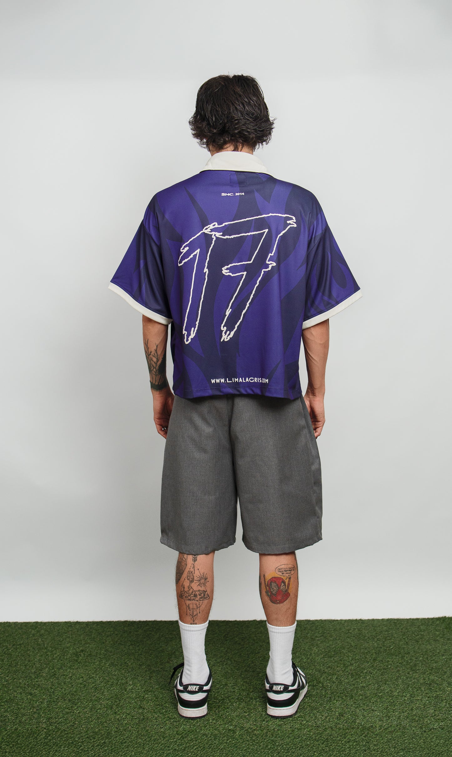 SOCCER T SHIRT FIRE BLUE