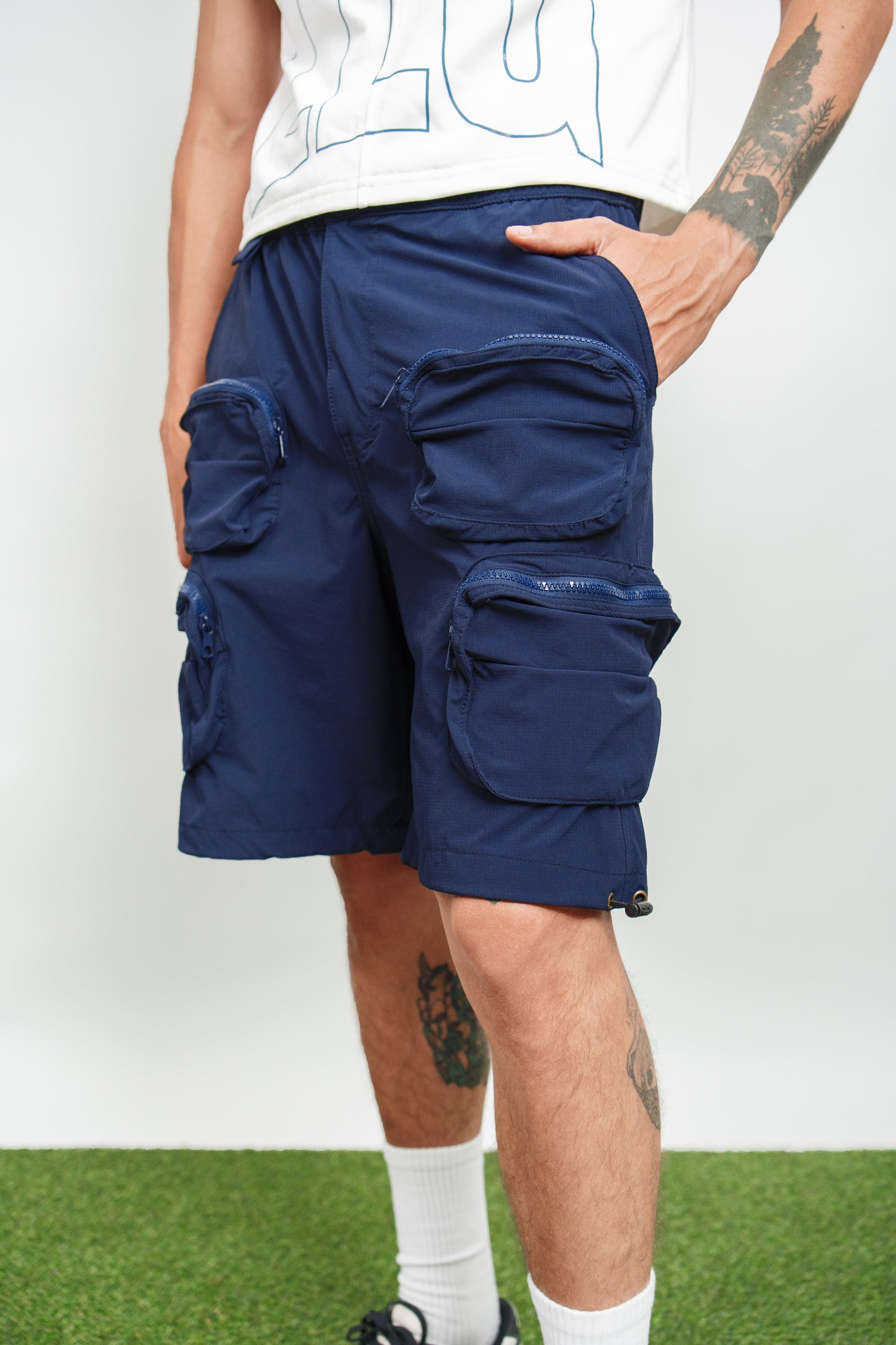 SHORT CARGO BLUE