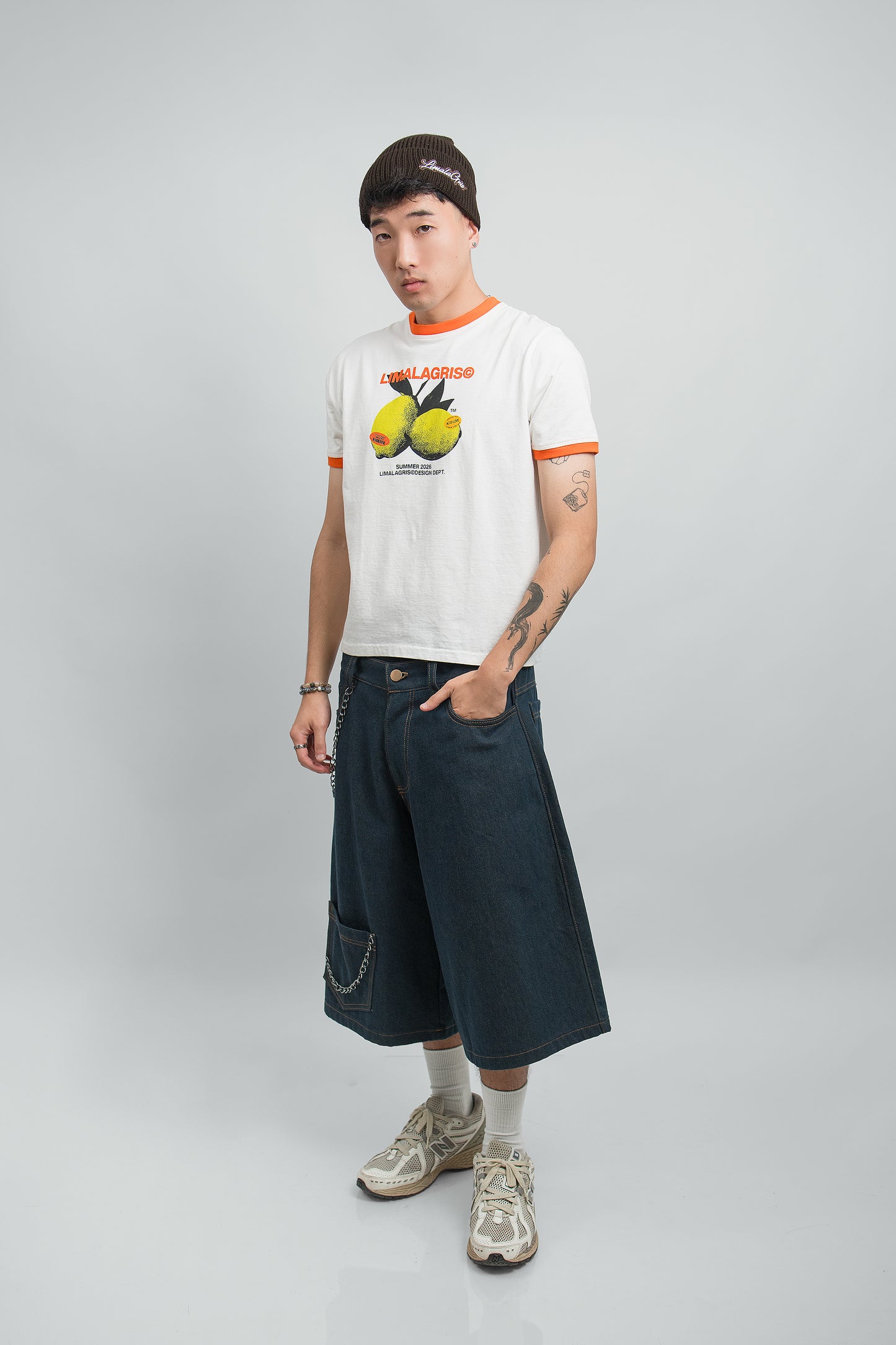 BABY TEE 'LEMONS' PEARL