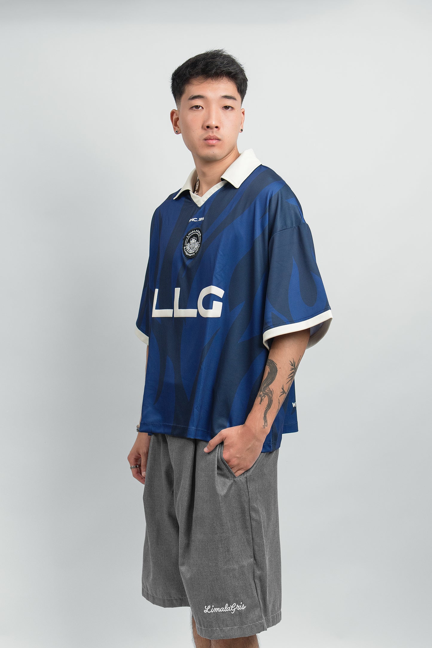 SOCCER T-SHIRT FIRE BLUE