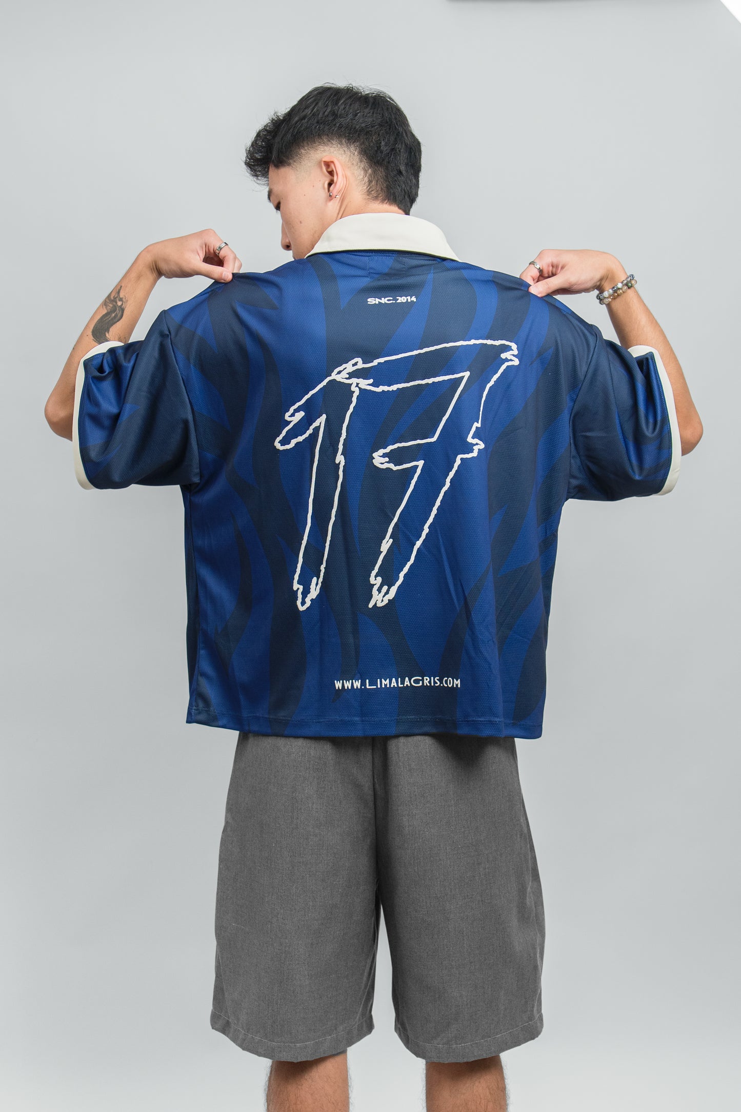 SOCCER T-SHIRT FIRE BLUE