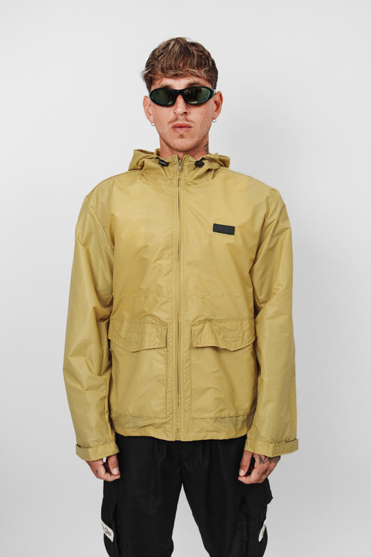 Cortaviento Impermeable Amarillo Maíz