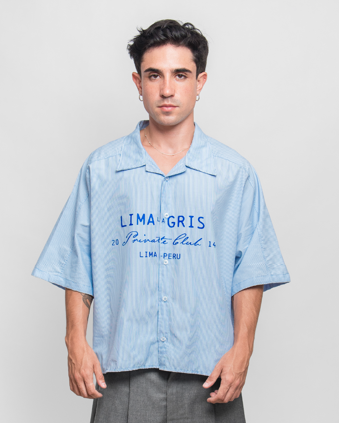 BOXY SHIRT 'PRIVATE CLUB' STRIPED EDITION