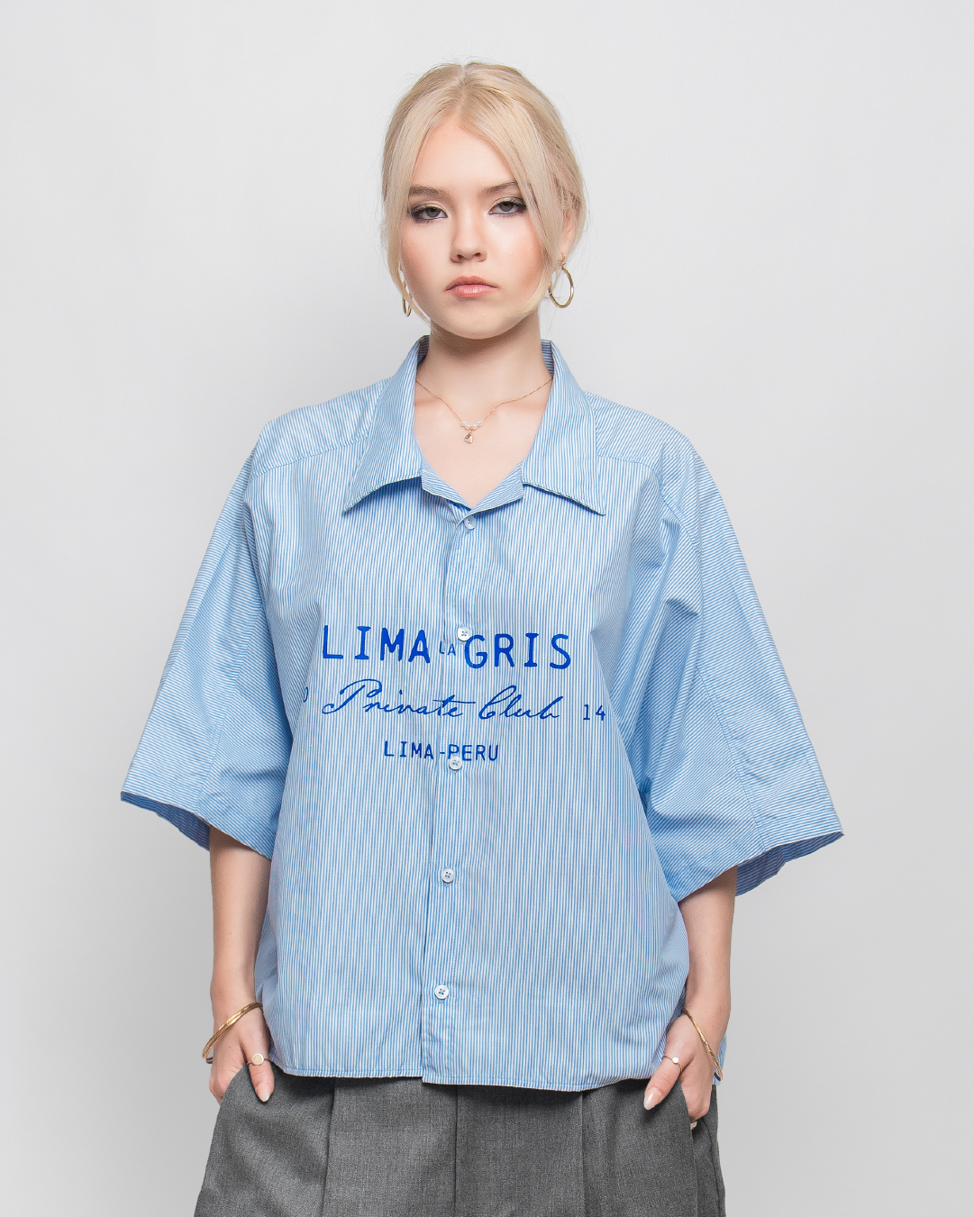 BOXY SHIRT 'PRIVATE CLUB' STRIPED EDITION