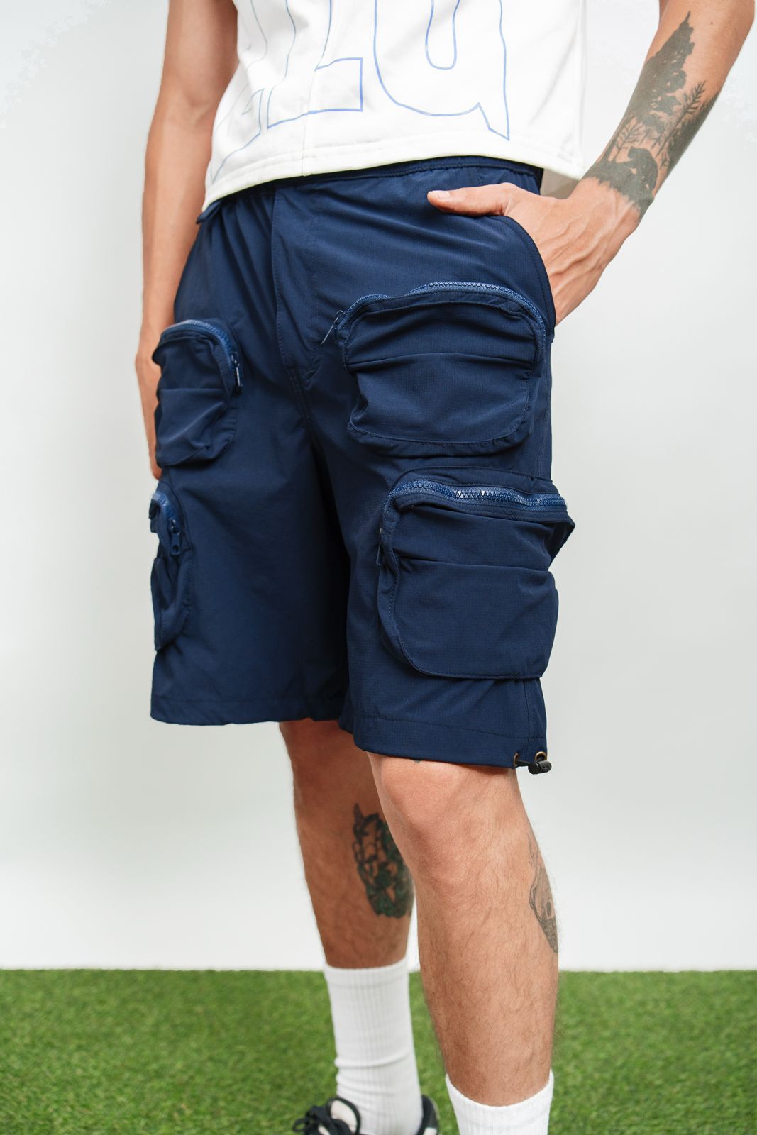 SHORT CARGO BLUE