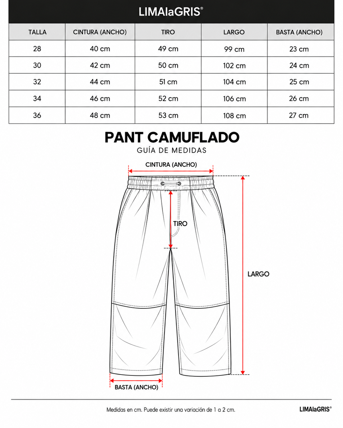 PANT CAMUFLADO
