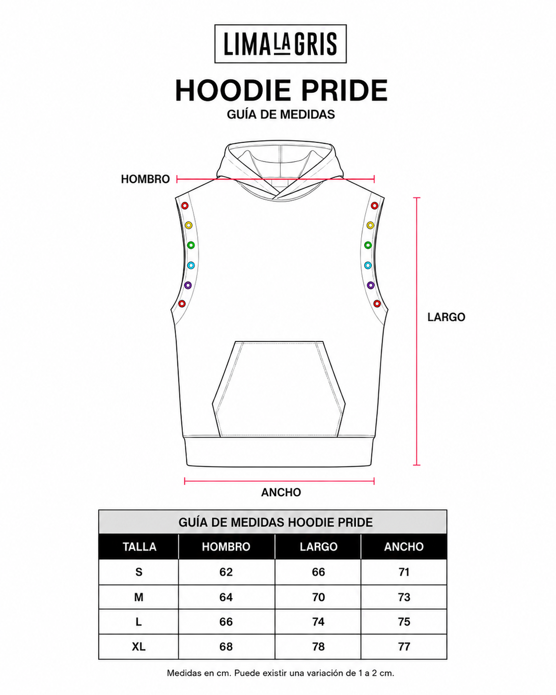 Hoodie sin mangas LIMAlaGRIS