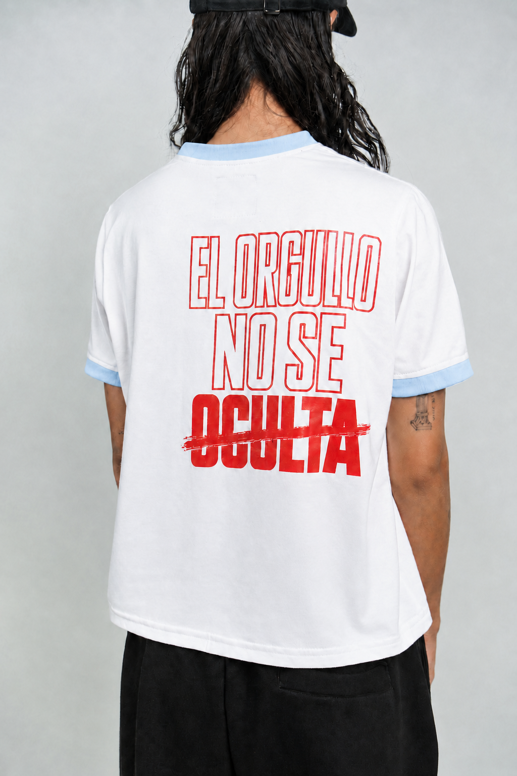 Sky Blue White BabyTee