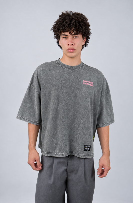 Polo Boxy Verde Cemento