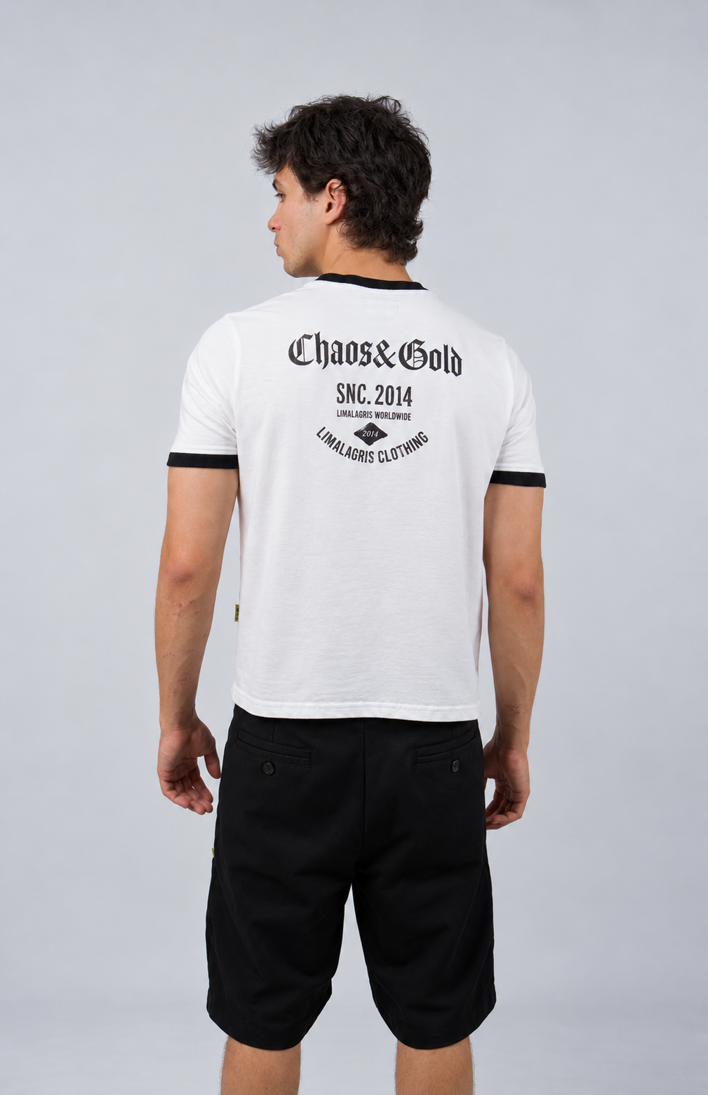 Baby tee black & white