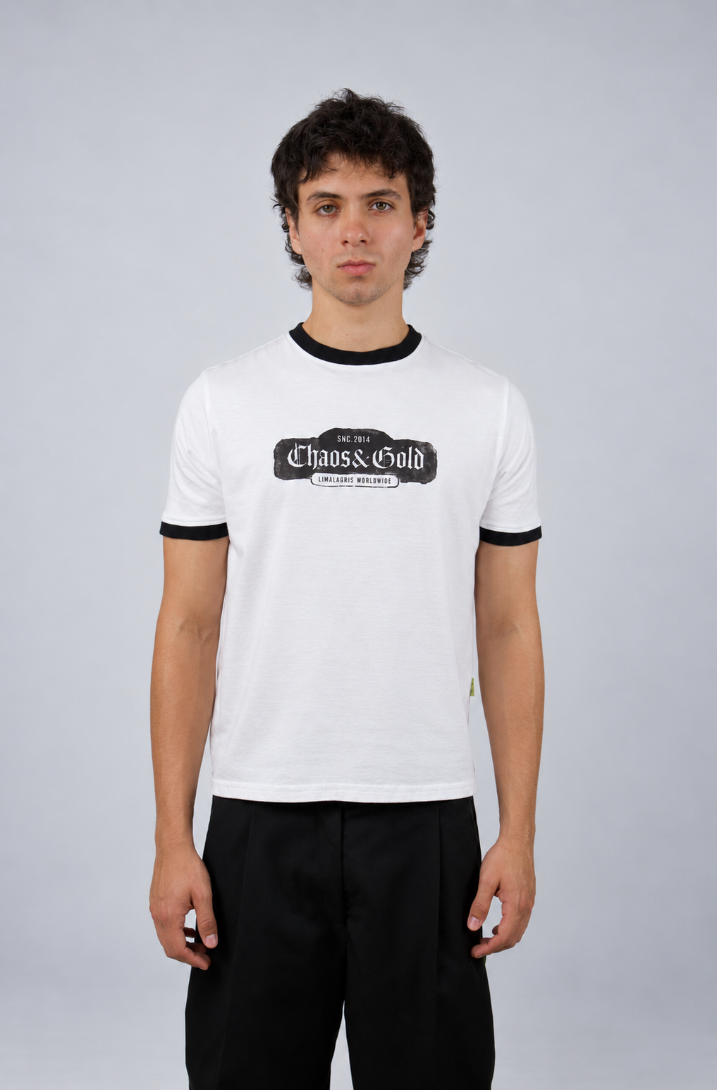 Baby tee black & white