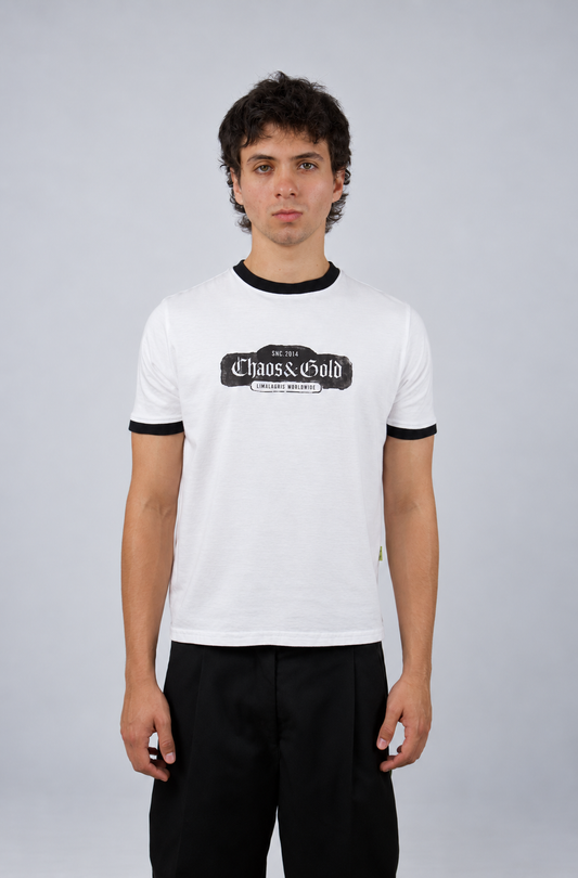 Baby tee black & white