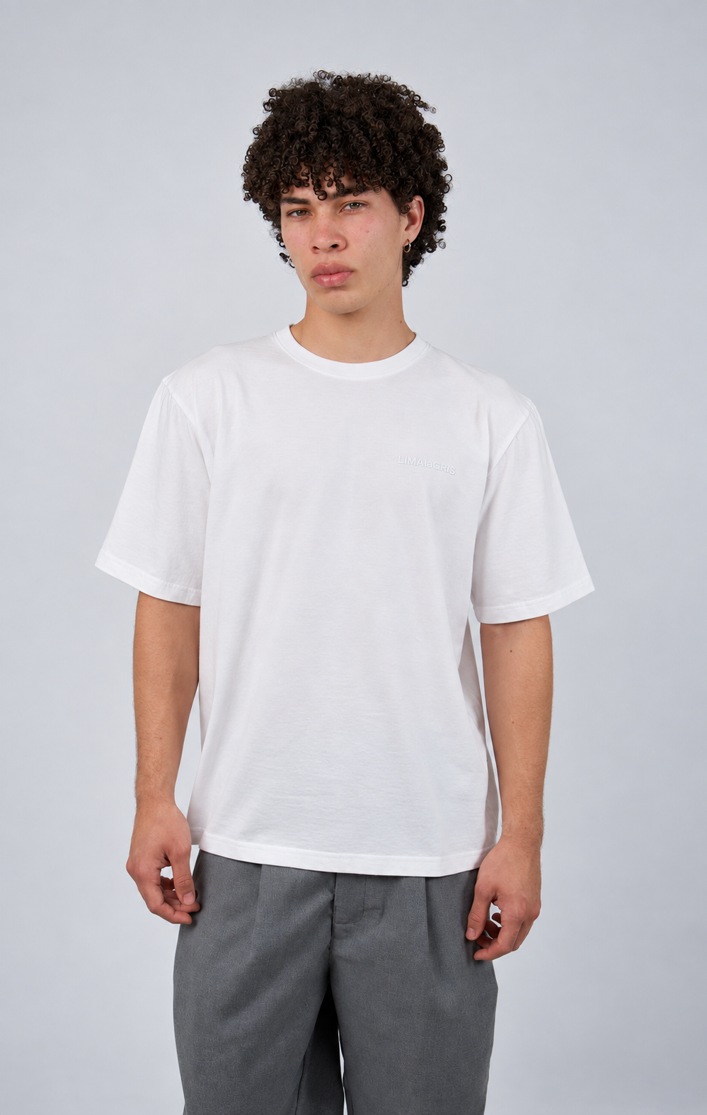 polo blanco manga corta