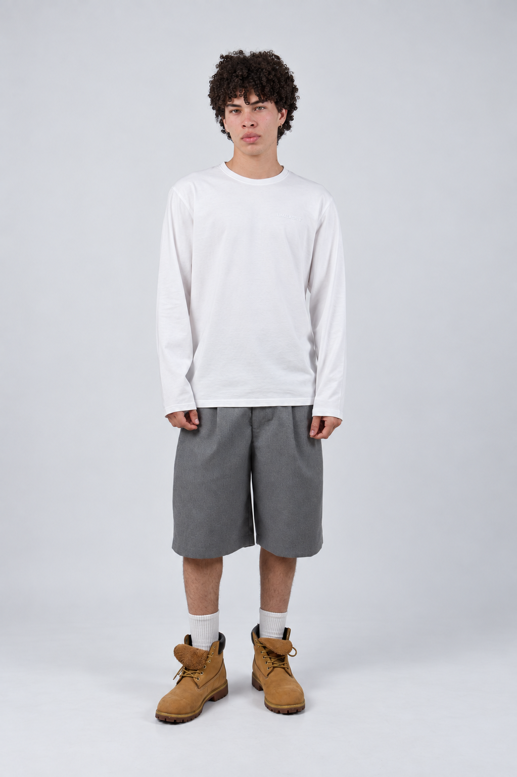 polo blanco manga larga