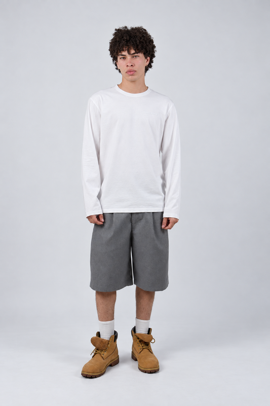 polo blanco manga larga